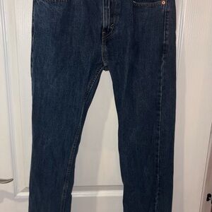 Levi's Men's 505 Regular Fit Jeans in dark wash denim, 30x34